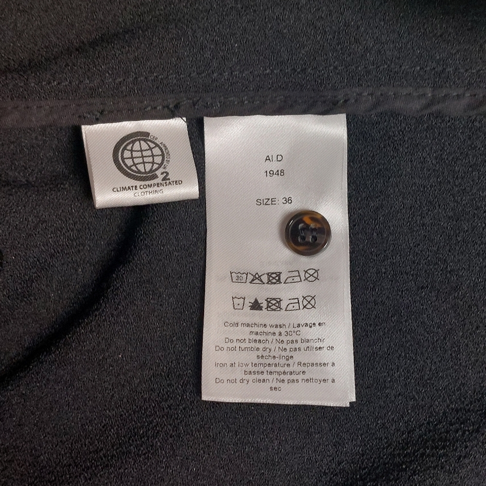 Ganni black bishop-sleeve mini dress, EU36, NWT - Picture 10 of 13